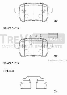 Brake Pad Set, disc brake (PF1450)