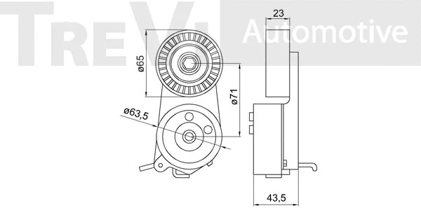 Tensioner Lever, V-ribbed belt