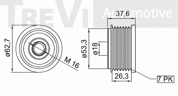 Alternator Freewheel Clutch