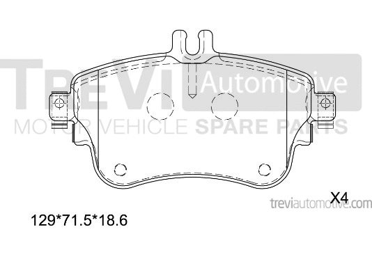 Brake Pad Set, disc brake (PF1485)
