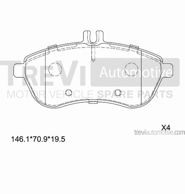 Brake Pad Set, disc brake (PF1337)