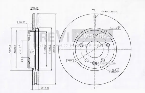 Brake Disc (BD1255)
