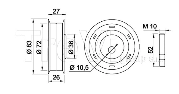 Tensioner Pulley, timing belt