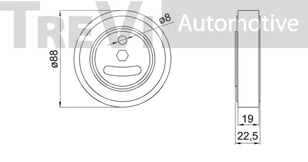 Tensioner Pulley, V-ribbed belt