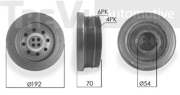 Belt Pulley, crankshaft (PC1071)