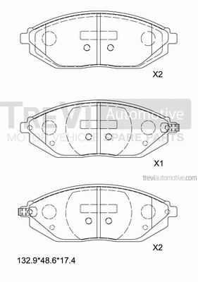 Brake Pad Set, disc brake (PF1507)