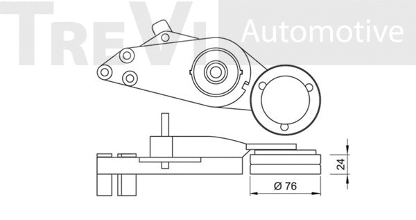 Tensioner Lever, V-ribbed belt