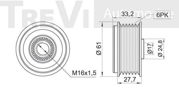 Alternator Freewheel Clutch