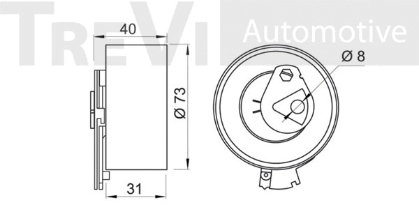 Tensioner Pulley, timing belt