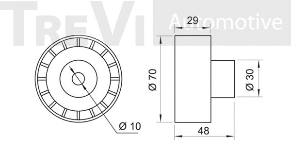 Deflection/Guide Pulley, timing belt