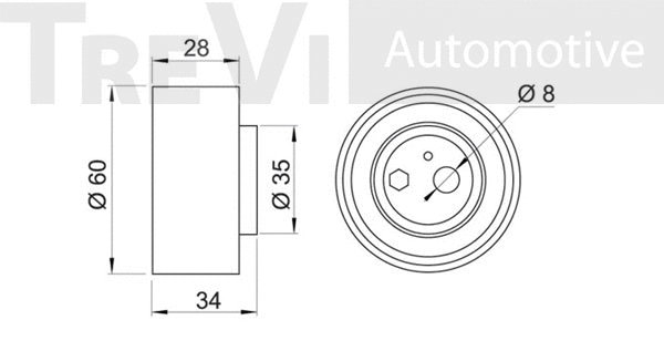 Tensioner Pulley, timing belt