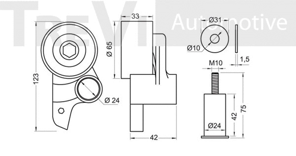 Tensioner Pulley, timing belt