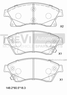 Brake Pad Set, disc brake (PF1441)