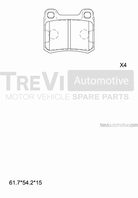 Brake Pad Set, disc brake (PF1611)