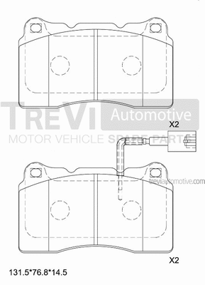 Brake Pad Set, disc brake (PF1262)