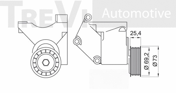Tensioner Lever, V-ribbed belt