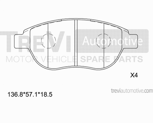 Brake Pad Set, disc brake (PF1125)