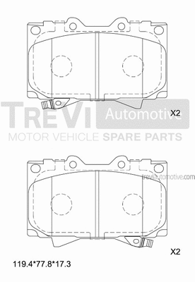 Brake Pad Set, disc brake (PF1111)