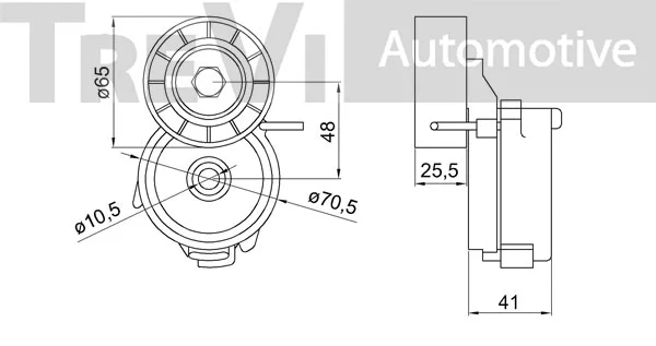 Tensioner Lever, V-ribbed belt