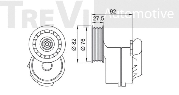 Belt Tensioner, V-ribbed belt