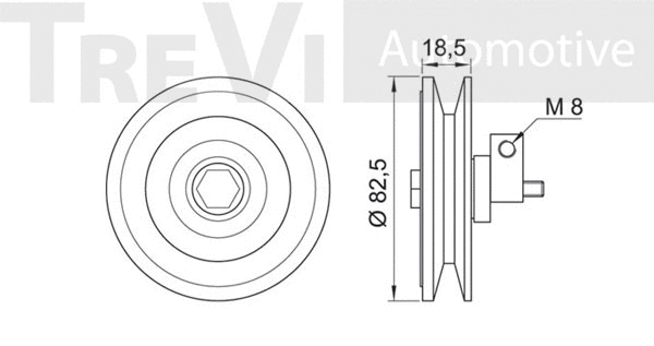 Tensioner Pulley, V-ribbed belt