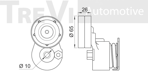 Tensioner Lever, V-ribbed belt