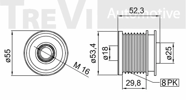 Alternator Freewheel Clutch
