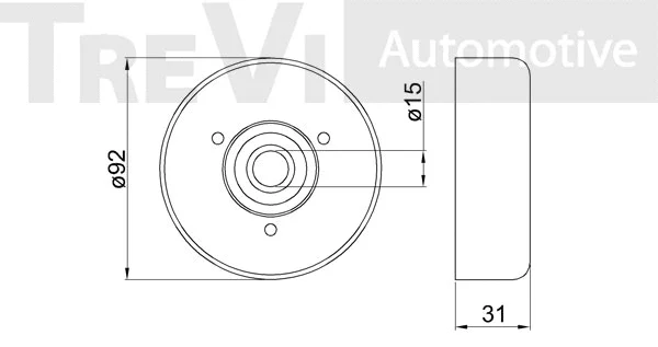 Tensioner Pulley, V-ribbed belt