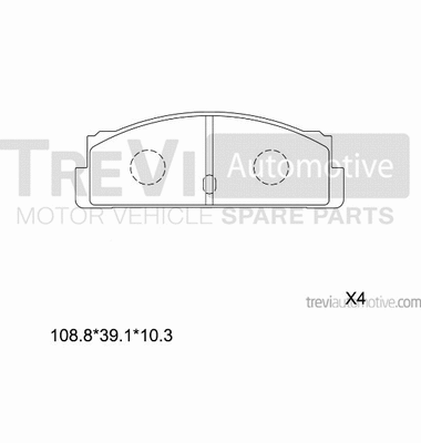 Brake Pad Set, disc brake (PF1345)