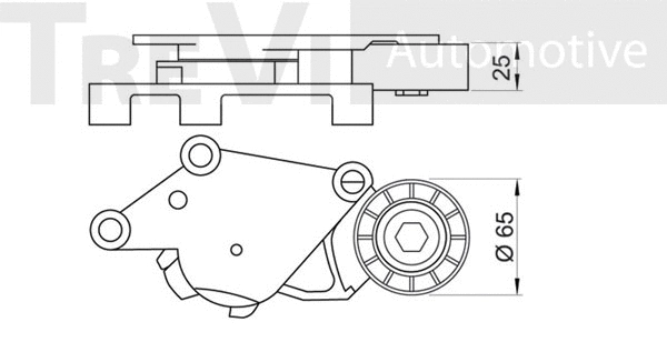 Tensioner Lever, V-ribbed belt