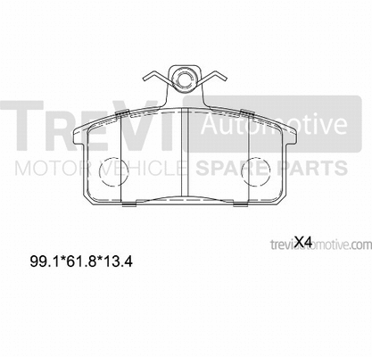 Brake Pad Set, disc brake (PF1346)