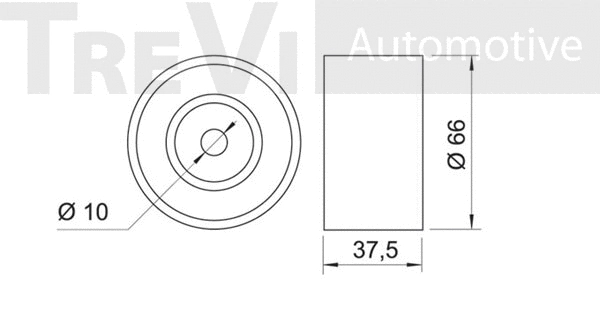 Deflection/Guide Pulley, timing belt