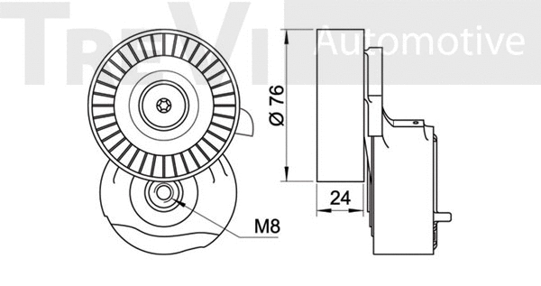 Tensioner Lever, V-ribbed belt
