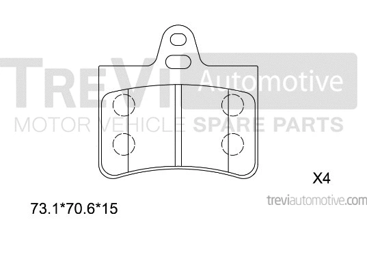 Brake Pad Set, disc brake (PF1092)