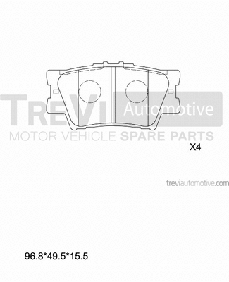 Brake Pad Set, disc brake (PF1302)