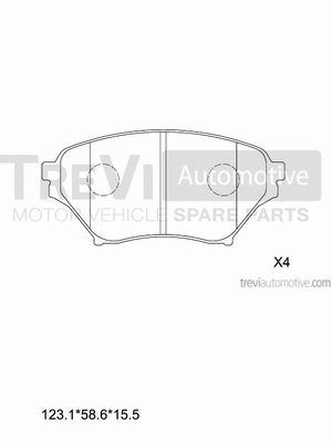 Brake Pad Set, disc brake (PF1184)