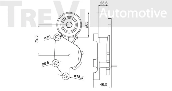 Tensioner Lever, V-ribbed belt