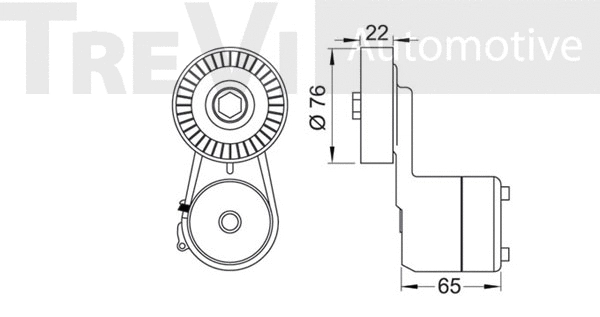 Tensioner Lever, V-ribbed belt