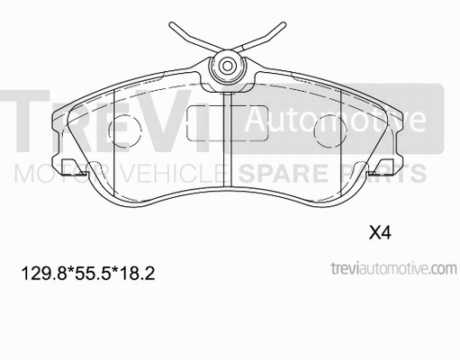 Brake Pad Set, disc brake (PF1126)