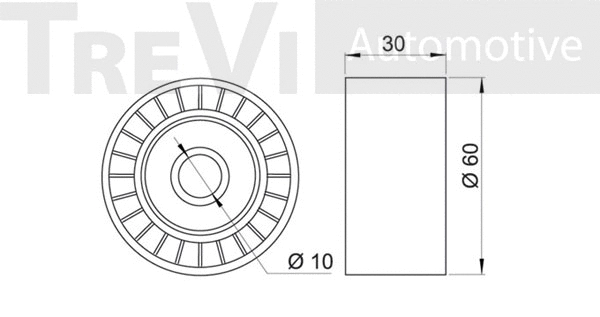 Deflection/Guide Pulley, timing belt