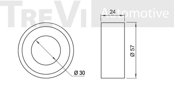 Deflection/Guide Pulley, timing belt
