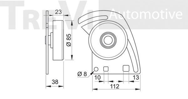 Tensioner Pulley, V-ribbed belt
