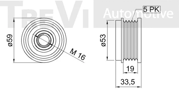Alternator Freewheel Clutch