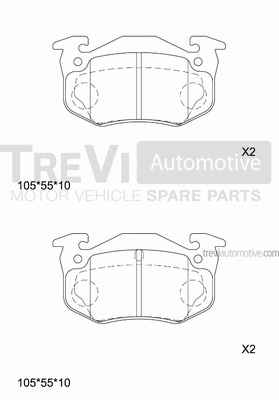 Brake Pad Set, disc brake (PF1599)