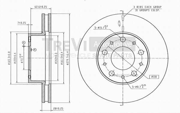 Brake Disc (BD1216)