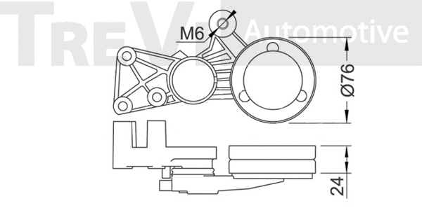 Tensioner Lever, V-ribbed belt
