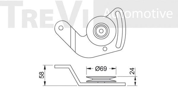 Tensioner Pulley, V-belt