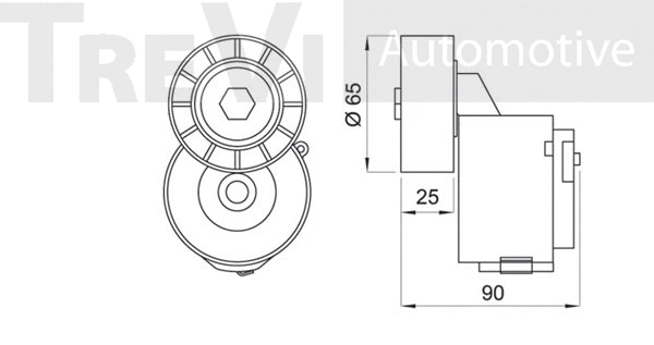 Tensioner Lever, V-ribbed belt