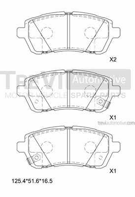 Brake Pad Set, disc brake (PF1390)