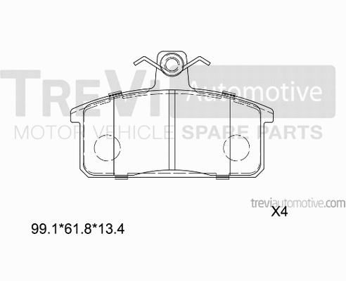 Brake Pad Set, disc brake (PF1425)